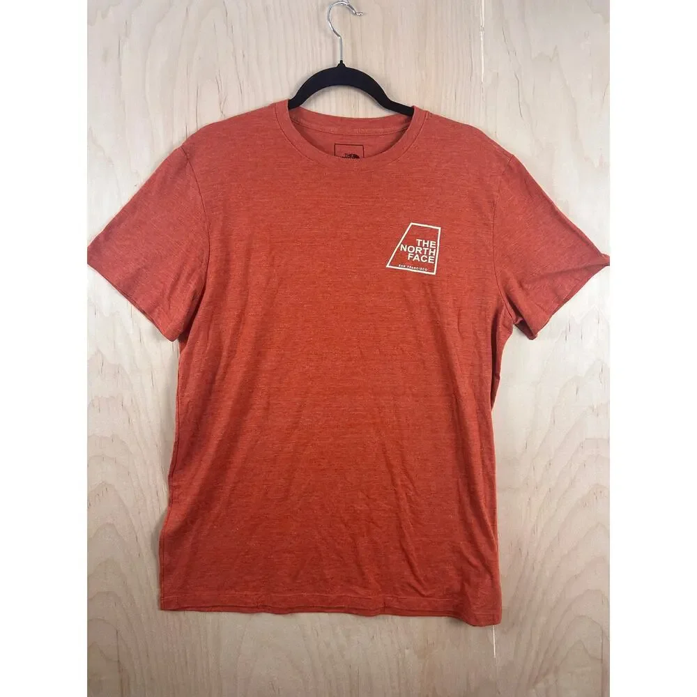 The North Face San Francisco Graphic T-Shirt Mens‎ Large Orange Heather